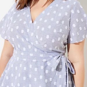 NWT Loft striped side tie plus size 26w top